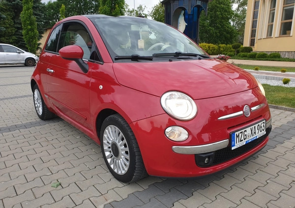 Fiat 500 cena 21900 przebieg: 110759, rok produkcji 2010 z Rzeszów małe 742